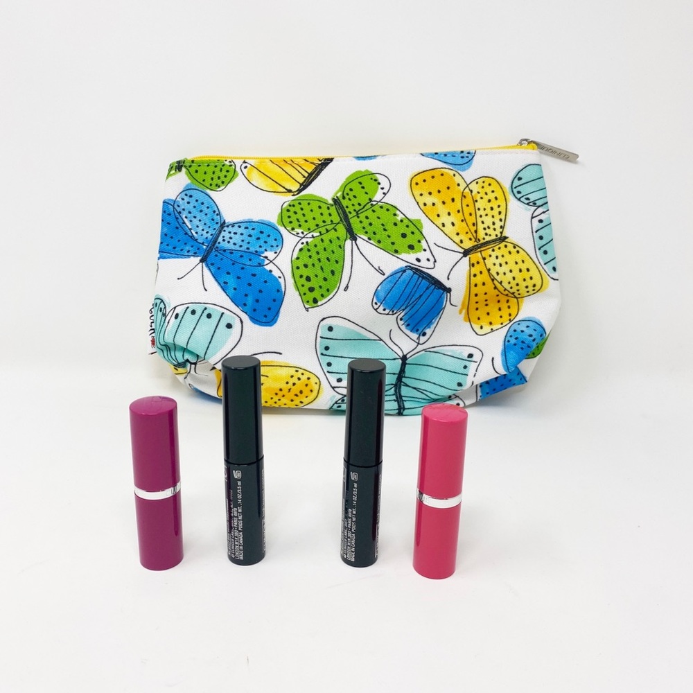 Matte plum lipstick and magenta